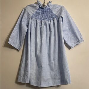 Charming Blue Smocked Kids Dress see pictures please